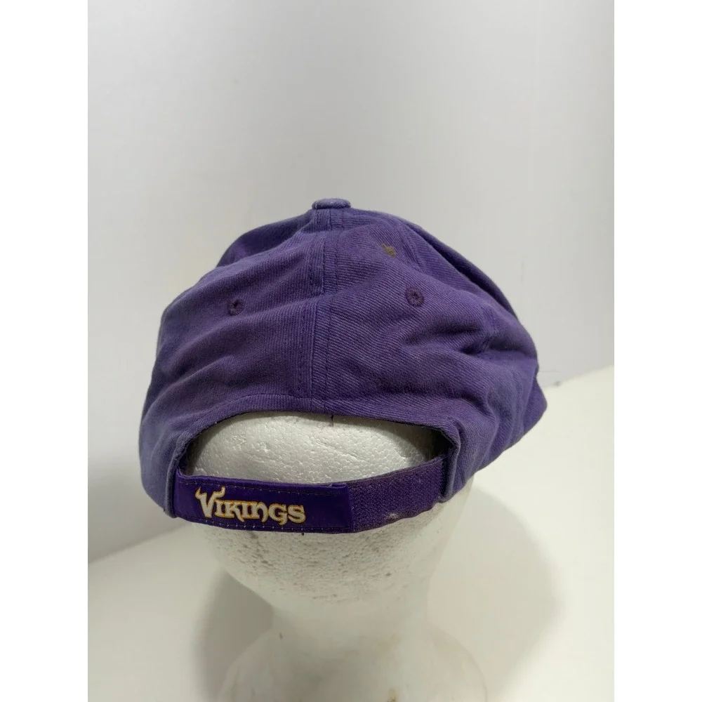 Minnesota Vikings Reebok NFL Hat Purple Yellow Adjustable Strapback Cap One Size